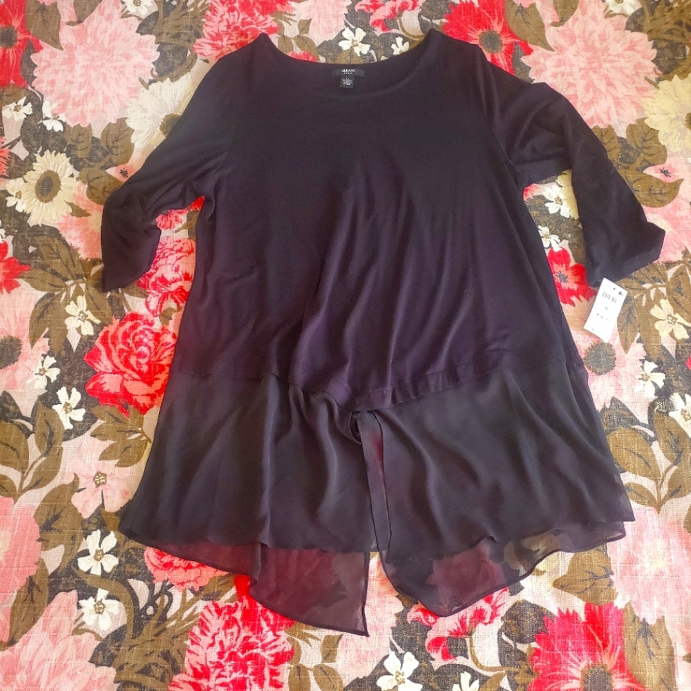 Plus black blouse
